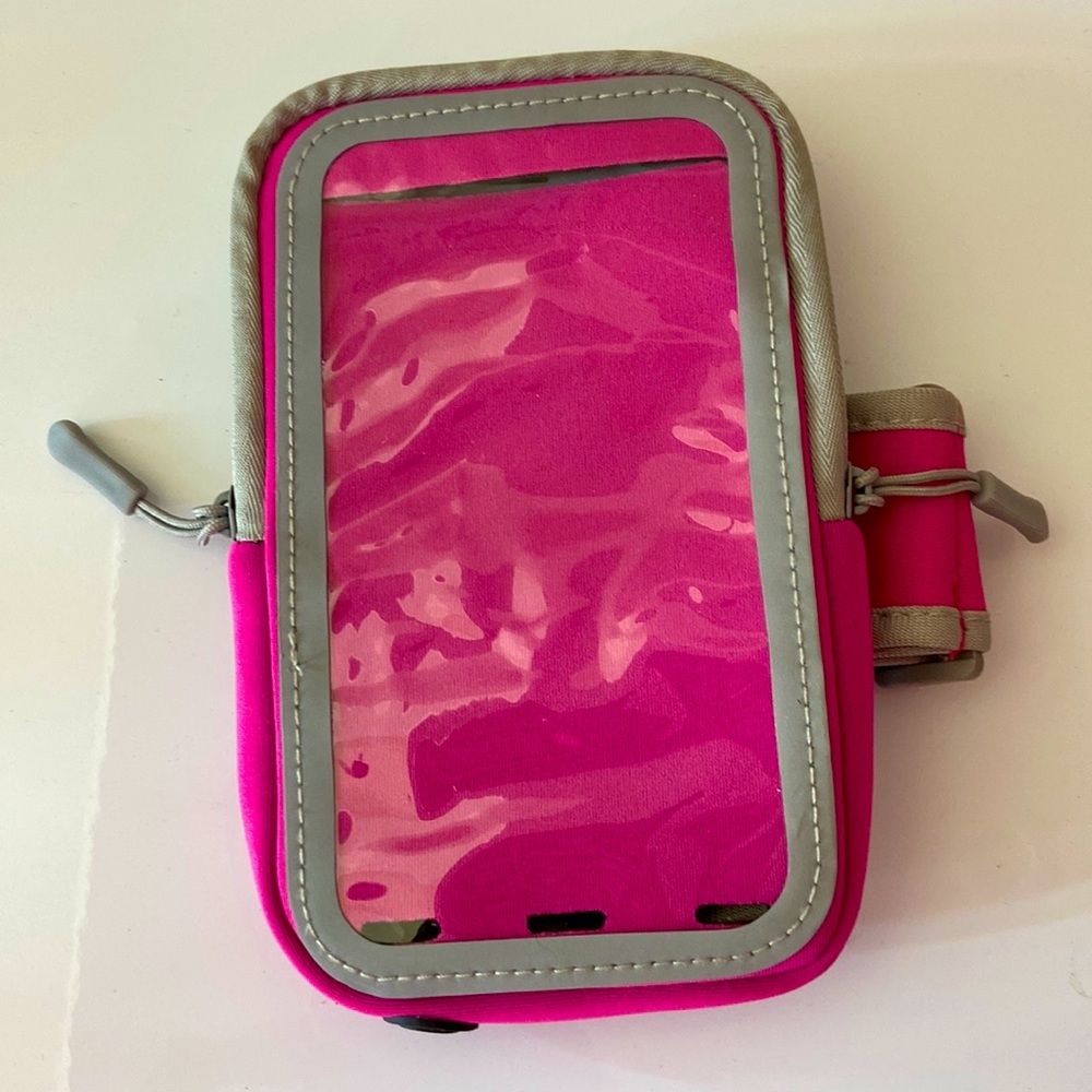 Fuchsia pink iPhone case for arm